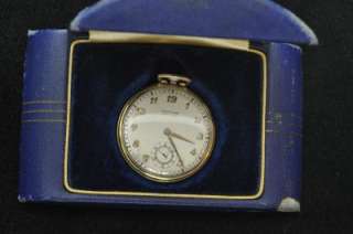   PREMIER COLONIAL POCKET WATCH WITH ORIGINAL BOX KEEPS TIME  