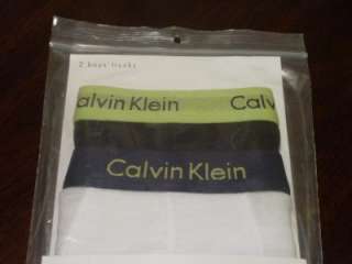 Calvin Klein Toddler Underwear 2 TRUNKS Black and White 3T 4T  