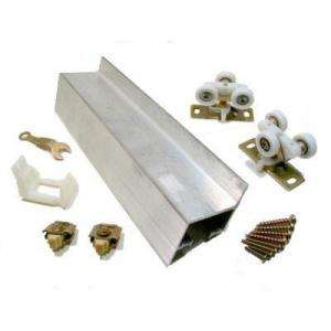   2610F Series 48 in.Track and Hardware Set for Wall Mount Sliding Doors