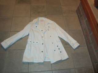 Blazerjacke, Blazer, weiße Jacke mit Gürtel der Marke Jackpot in 