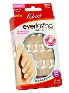 Kiss everlasting nails French real short nail kit # EF04 53239  