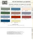 1959 CHEVY PAINT COLOR SAMPLE CHIPS CARD OEM COLORS