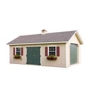 HomePlace Structures 14 ft. X 24 ft. Statesman Garage with Floor 