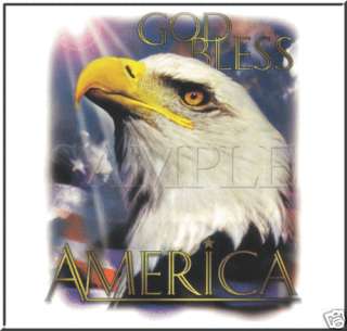 Eagle USA Flag God Bless America T Shirt S,M,L,XL,2X,3X  
