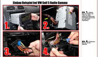 USB SD  Wechsler CD AUX In Adapter 12Pin VW Golf 5 V 6 VI +Cabrio 