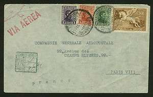 CGA   Aeropostale January 1930 company airmail, Uruguay to France 