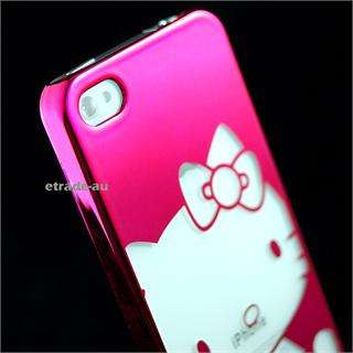 Cute Pink Hello Kitty Chrome Hard Case for iPhone 4S  