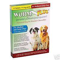 Worm X Plus Dog Dewormer MEDIUM & LARGE DOG 12 Ct.  