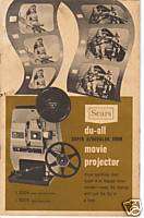  Du all Super 8 / 8mm Movie Projector Instruction Manual  