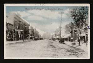 Montpelier Ohio OH 1918 Main Street Stores & Autos  