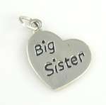 Silver Sister Charms   Big, Middle, Little Sister  