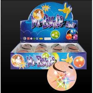 XXL Flummi mit LED Smiley Glitter ca.7 cm!: .de: Spielzeug