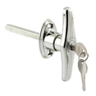 Prime Line Locking T Handle Keyed 2 7/8 in. Spindle Chrome R 7044 at 