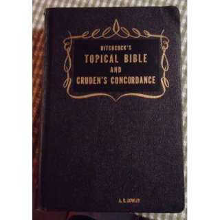 1959 Vintage Topical Holy Bible HITCHCOCK Leather Gold  