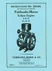 Fairbanks Morse Eclipse Engine Instructions 2819A