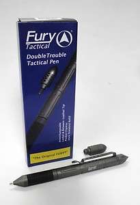 Fury Tactical Pen 16912 Double Trouble Pocket Clip New  
