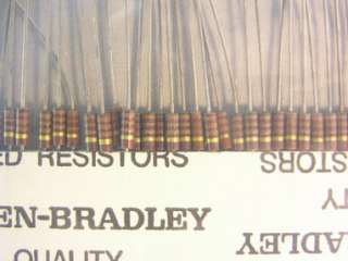 50 Allen Bradley 110 Ohm 5% 1/4W Carbon Comp Resistors  