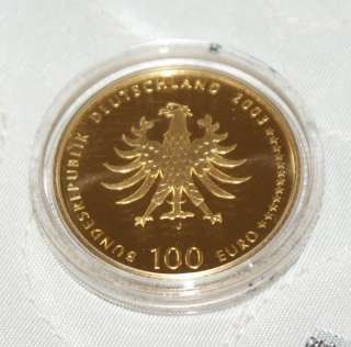 100 EURO   Gold Münze   UNESCO   Quedlinburg   J  