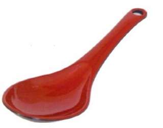Red Melamine Chinese Japanese Serving Soup Spoon 031 BR  