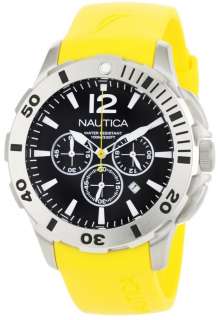 NEW Nautica N16566G BFD 101 Yellow Dive Watch  