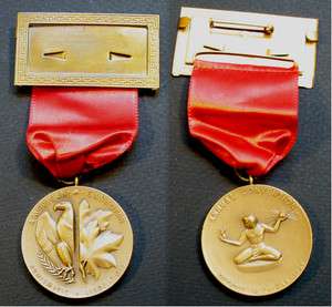 1962 ANA/CNA Numismatic Convention Badge Art Medal  