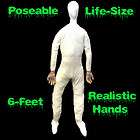   Size Male POSEABLE MANNEQUIN DISPLAY DUMMY Halloween Costume Prop Man