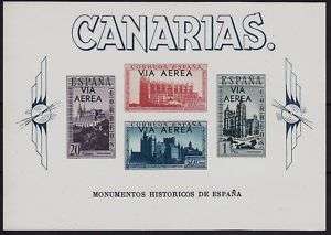 SPAIN   CANARIAS, PRO AVION, EDIFIL Nº 62, MNH, LUXUS,  