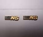 set of 2 norfolk southern railroad ns lapel pins or