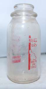 Hawaii Milk Bottle   Waihee Dairy Half Pint  