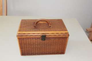Antique Sewing Basket (WILLHOLD) Supplies included  