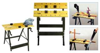 WORK BENCH WORKMATE WOODEN BENCH VICE HEAVY DUTY NEW  