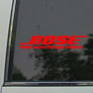  Bose Red Decal Bose Research Car Truck Window Red Sticker 