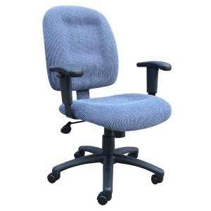    Boss Chenille Mid Back Ergonomic Task Chair: Office Products