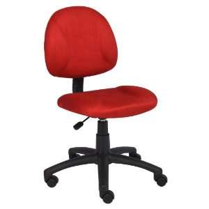 Boss Red Microfiber Deluxe Posture Chair