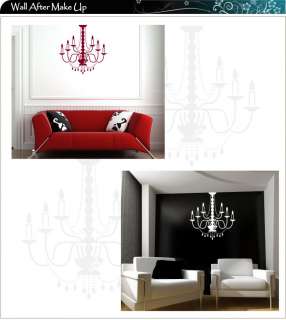Large Chandelier Light, Lamp Wall Stickers / Wall Decal  