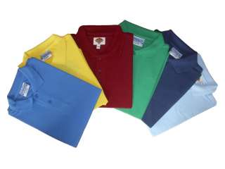 POLO SHIRTS SCHOOL COLOURS SEALED QUALITY 18mth 18YRS  