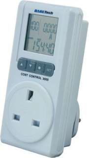 COST CONTROL 3000 ENERGY CONSUMPTION MONITOR PLUG IN ADAPTER POWER 