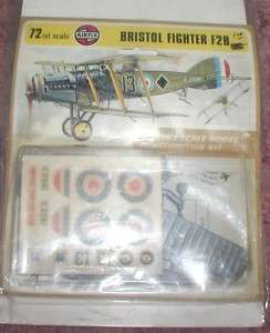   Vintage Airfix 1/72 Bristol F2B Bi Plane Kit