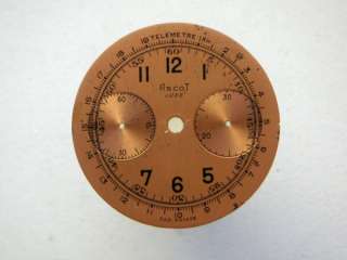 Vintage ASCOT Chronograph Watch Dial Landeron 40s  