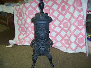 BEST OAK SMALL CYLINDER PARLOR STOVE,ECLIPSE STOVE CO.  