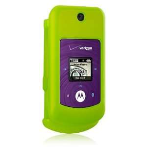  Neon Green Rubber Feel Snap On Cover Hard Case Cell Phone 