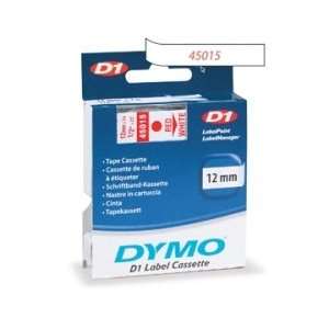  Dymo D1 45015 Tape   White   DYM45015