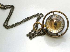 Steampunk Harry Potter TIME TURNER Necklace   Pocket Watch  