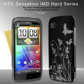 HTC SENSATION BUTTERFLY FLORAL IMD HARD CASE COVER UK  