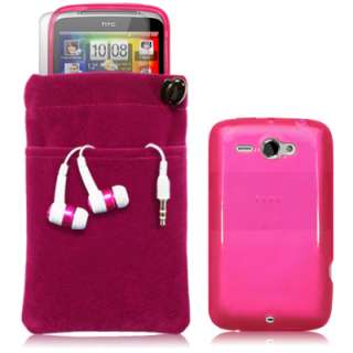 IN 1 ACCESSORY PACK FOR HTC CHACHA HOT PINK  