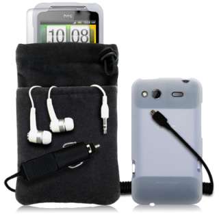 IN 1 ACCESSORY PACK FOR HTC SALSA   CLEAR  