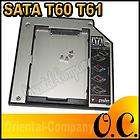 NEW SATA 2nd HDD Caddy 4 IBM Thinkpad T60 T61 T60P T41