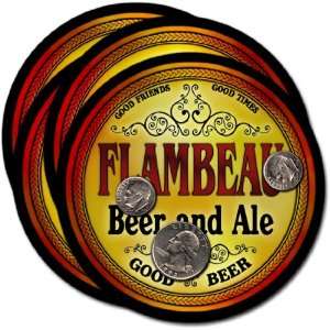  Flambeau , WI Beer & Ale Coasters   4pk 