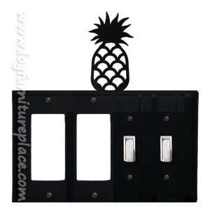   Iron Pineapple Quad GFI/GFI/Switch/Switch Cover