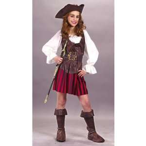  High Seas Buccaneer Pirate Costume   Girl (Girl   Child 